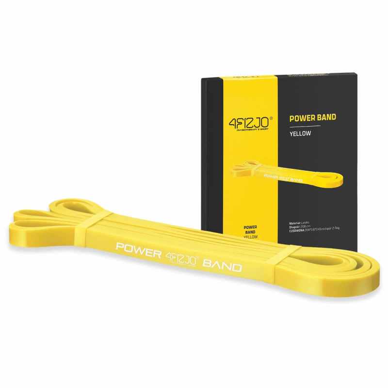 Набір з 3 еластичних стрічок для фітнесу 4FIZJO Power Band, 2-17 кг