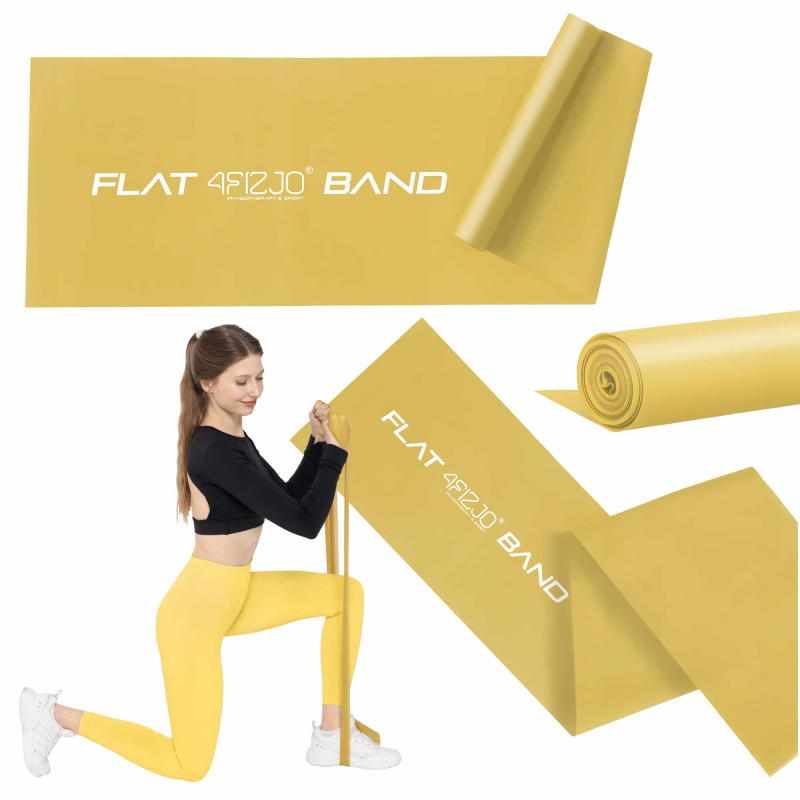 Еластична стрічка для фітнесу 4FIZJO Flat Band 200 х 15 х 0.015 см, 1-2 кг