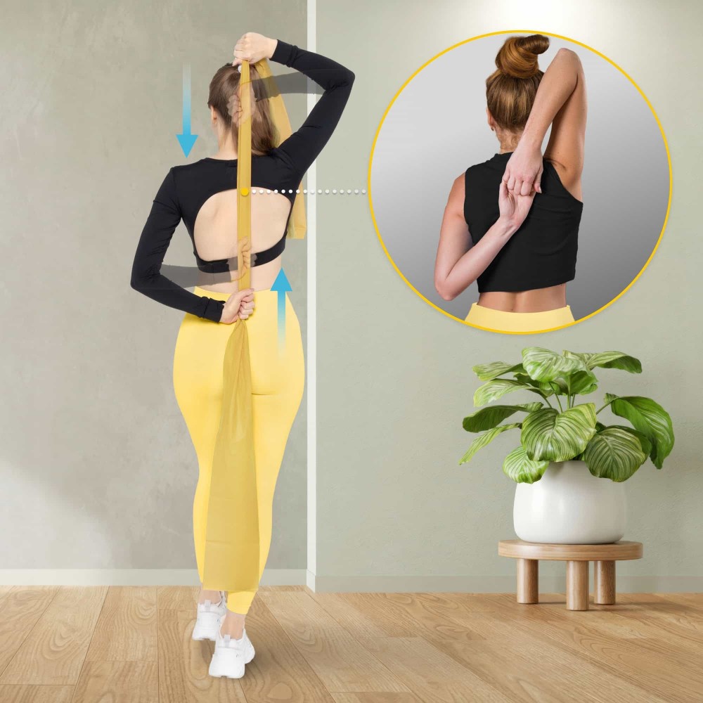 Лента-эспандер для спорта и реабилитации 4FIZJO Flat Band 200 х 15 см 25-35 кг Gold (P-5907739310453)