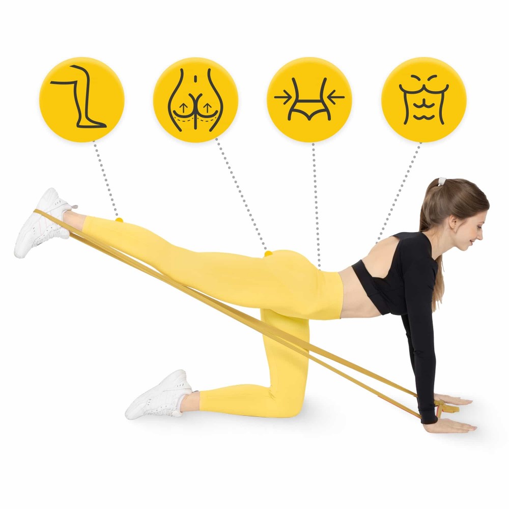 Лента-эспандер для спорта и реабилитации 4FIZJO Flat Band 200 х 15 см 25-35 кг Gold (P-5907739310453)