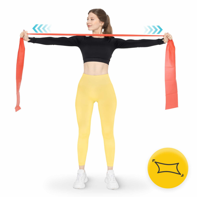 Еластична стрічка для фітнесу 4FIZJO Flat Band 200 х 15 х 0.02 см, 2-3 кг