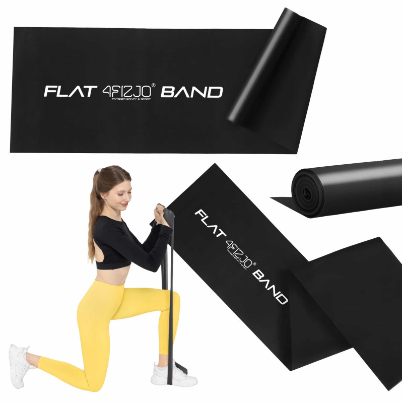 Еластична стрічка для фітнесу 4FIZJO Flat Band 200 x 15 x 0.04 см, 7-10 кг