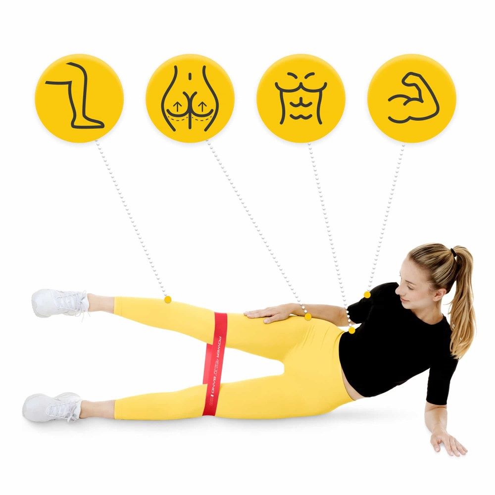 Еластична стрічка для фітнесу 4FIZJO Mini Power Band 60 х 5 х 0.04 см, 1-3 кг