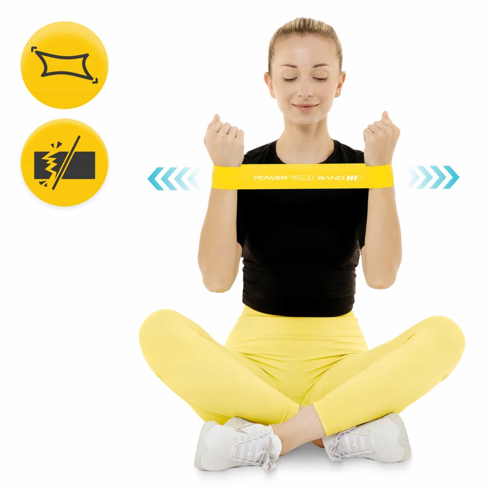 Резинка для фитнеса 4FIZJO Mini Power Band 0.8 мм 5-10 кг Yellow (P-5907222931608)