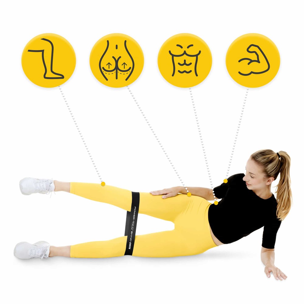 Еластична стрічка для фітнесу 4FIZJO Mini Power Band 60 х 5 х 0.12 см, 15-20 кг