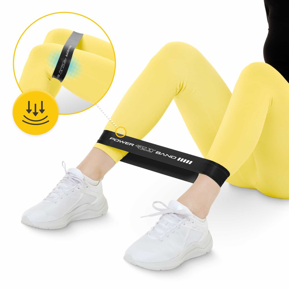 Еластична стрічка для фітнесу 4FIZJO Mini Power Band 60 х 5 х 0.12 см, 15-20 кг