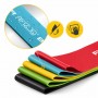Набір з 5 еластичних стрічок для фітнесу 4FIZJO Mini Power Band, 1-20 кг
