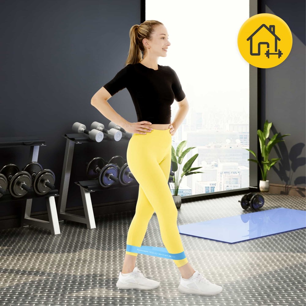 Набір з 5 еластичних стрічок для фітнесу 4FIZJO Mini Power Band, 1-20 кг