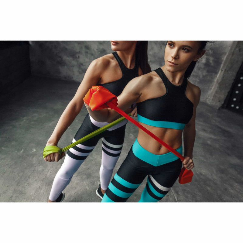 Еластична стрічка SportVida Flat Stretch Band 200 х 15 х 0,035 см, 1-5 кг