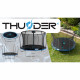 Батут Thunder Elite 183 см с внутренней сеткой и лестницей