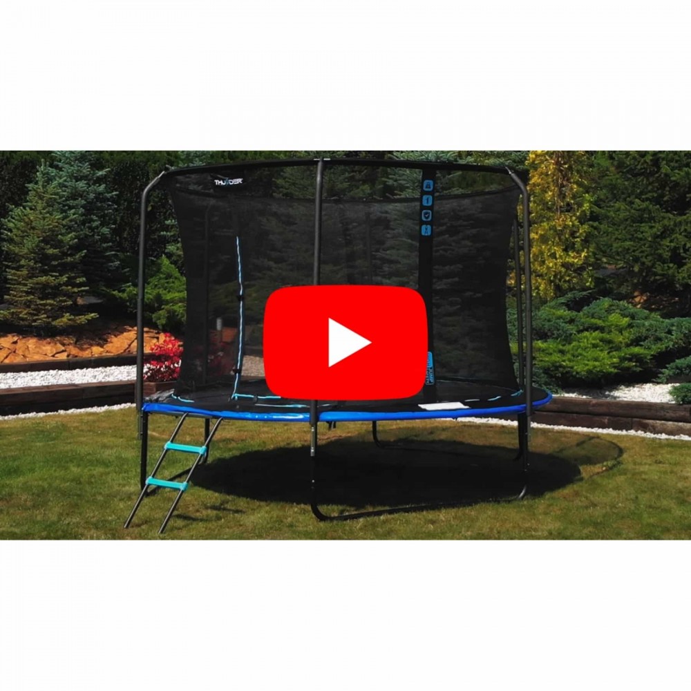 Батут Thunder Elite 183 см с внутренней сеткой и лестницей