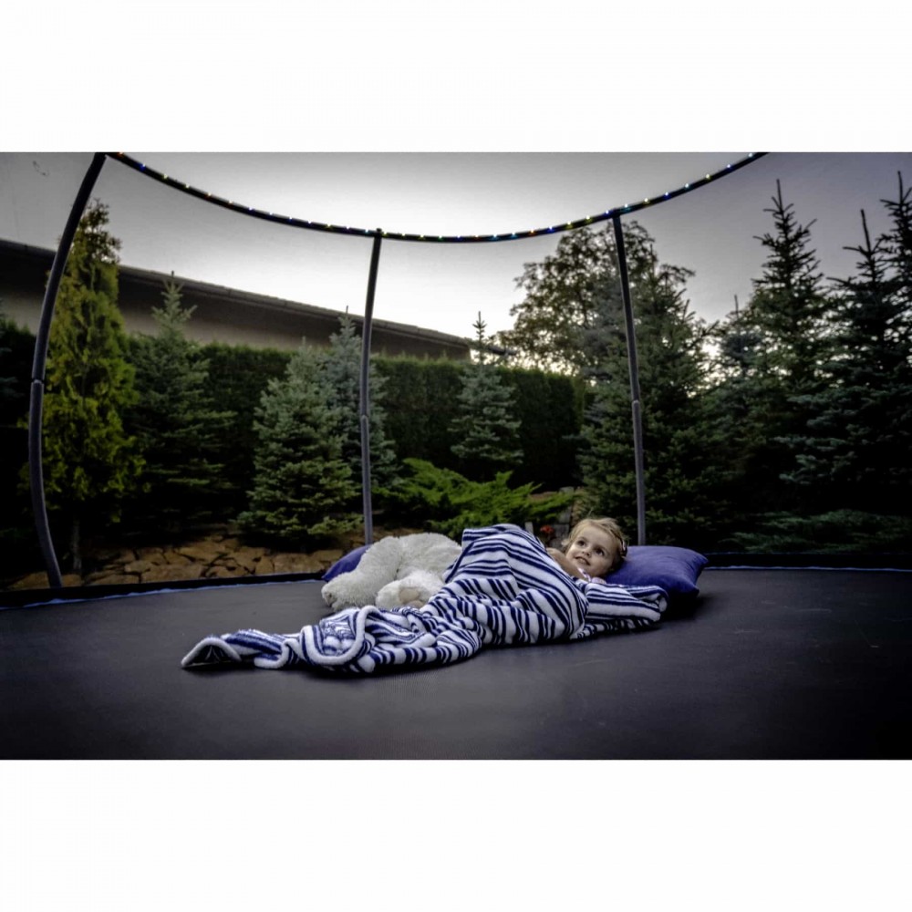 Батут Thunder Ultra 252 см Pink с внутренней сеткой и лестницей