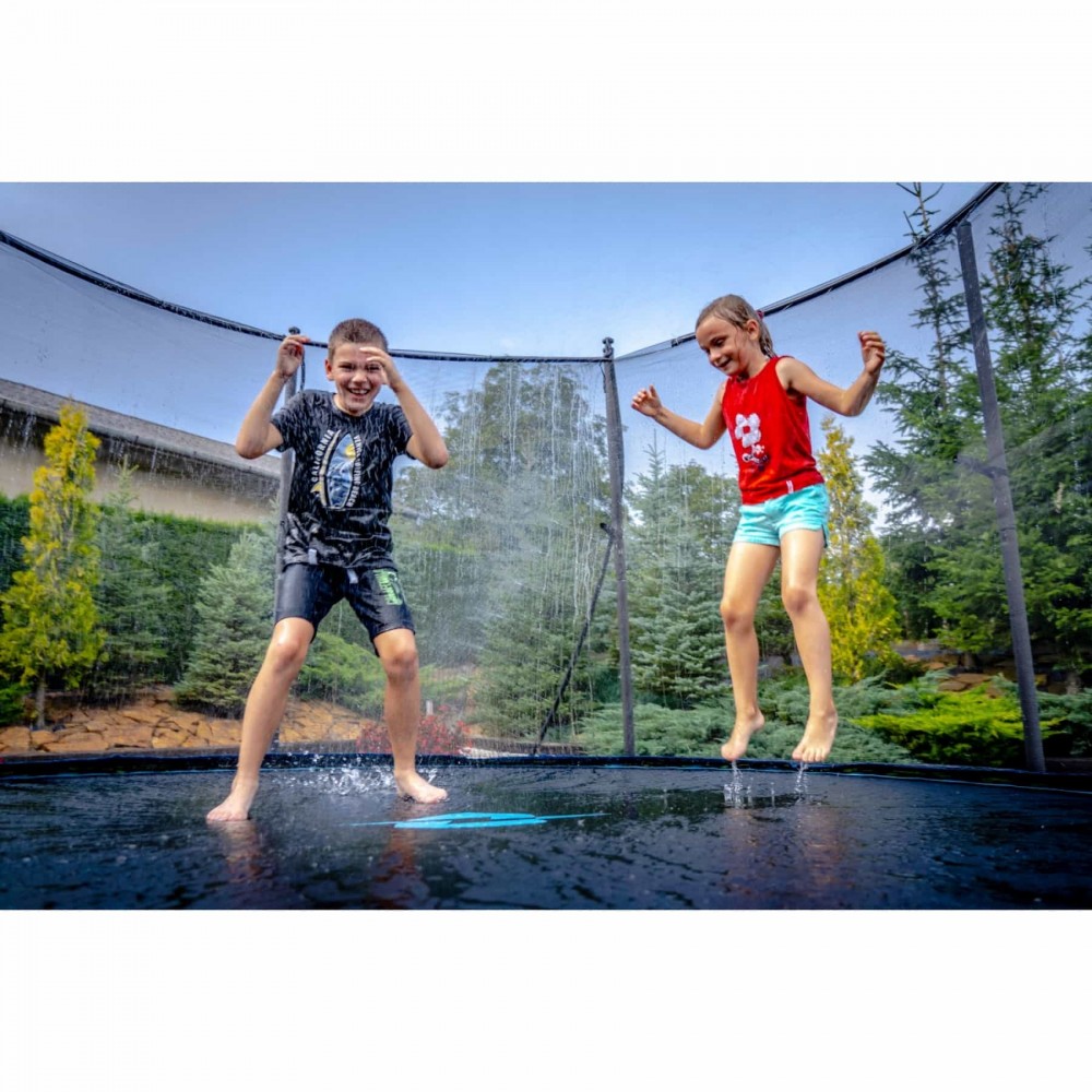 Батут Thunder Ultra 252 см Pink с внутренней сеткой и лестницей