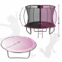 Батут Thunder Ultra 312 см Pink з внутрішньою сіткою та драбинкою