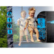Батут Thunder Ultra 374 см Blue з внутрішньою сіткою та драбинкою