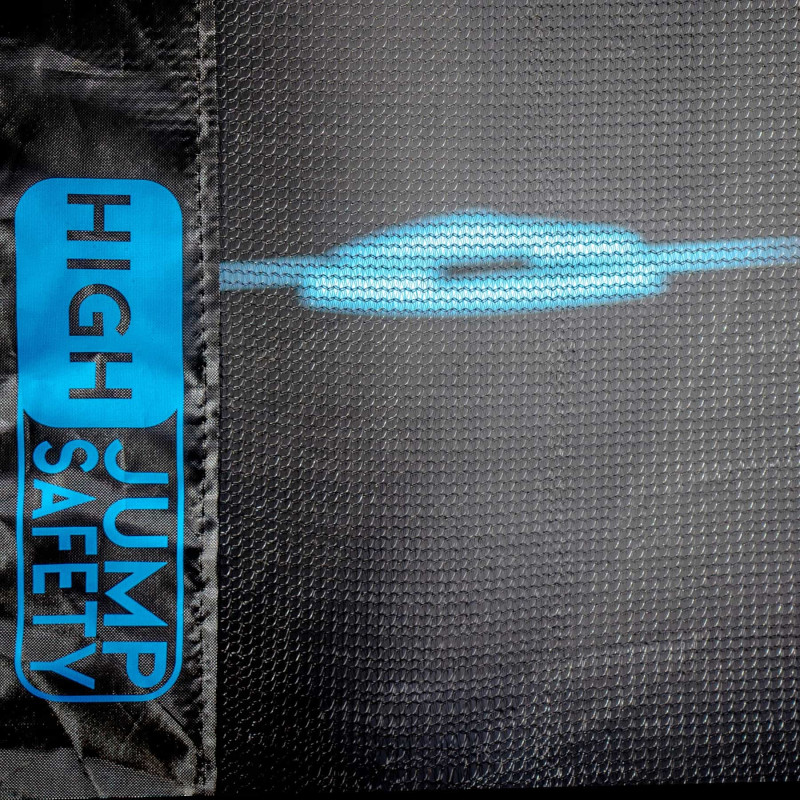 Батут Thunder Ultra 374 см Blue з внутрішньою сіткою та драбинкою