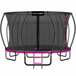Батут Thunder Ultra 490 см Pink с внутренней сеткой и лестницей