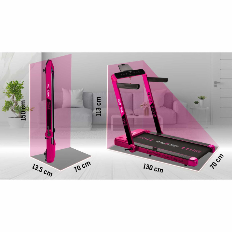 Беговая дорожка THUNDER Race Pink