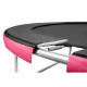 Батут 4FIZJO Pro 312 см Black/Pink с внутренней сеткой и лестницей