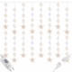 Гирлянда бахрома уличная (наружная) Springos 2 м 180 LED CL4004 Warm White