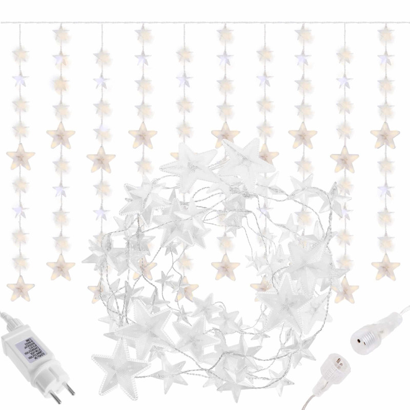 Гирлянда бахрома уличная (наружная) Springos 2 м 180 LED CL4004 Warm White