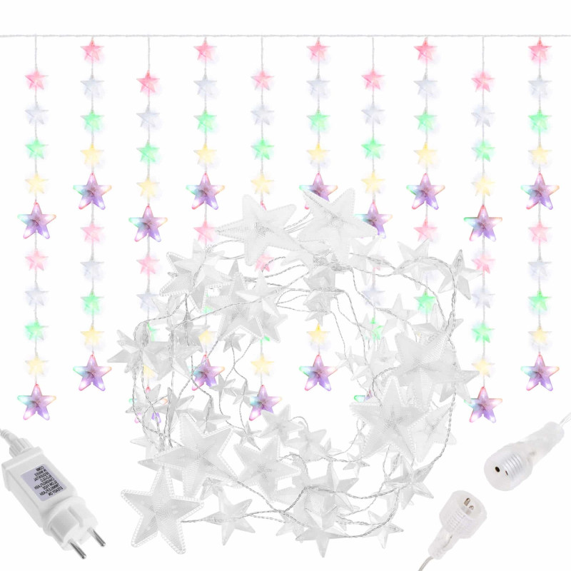 Гирлянда бахрома уличная (наружная) Springos 2 м 180 LED CL4005 Mix