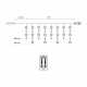 Гирлянда бахрома уличная (наружная) Springos 2 м 136 LED Pilot CL4008 Mix