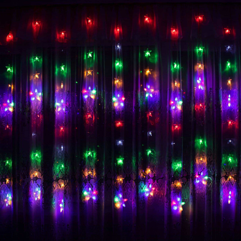 Гирлянда бахрома уличная (наружная) Springos 2 м 136 LED Pilot CL4008 Mix
