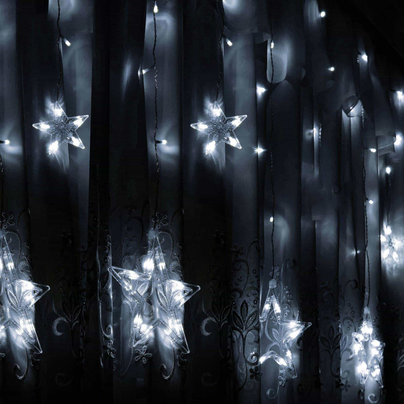 Гирлянда бахрома уличная (наружная) Springos 2 м 92 LED CL4009 Cold White