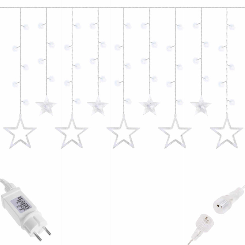 Гирлянда бахрома уличная (наружная) Springos 2 м 92 LED CL4009 Cold White