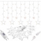 Гирлянда бахрома уличная (наружная) Springos 2 м 138 LED CL4012 Warm White
