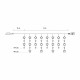 Гирлянда бахрома уличная (наружная) Springos 2 м 138 LED CL4012 Warm White
