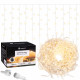 Гірлянда бахрома вулична Springos 20 м 500 LED Warm White