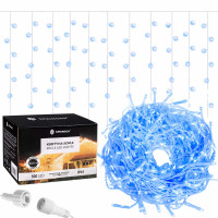 Гірлянда бахрома вулична Springos 20 м 500 LED Blue