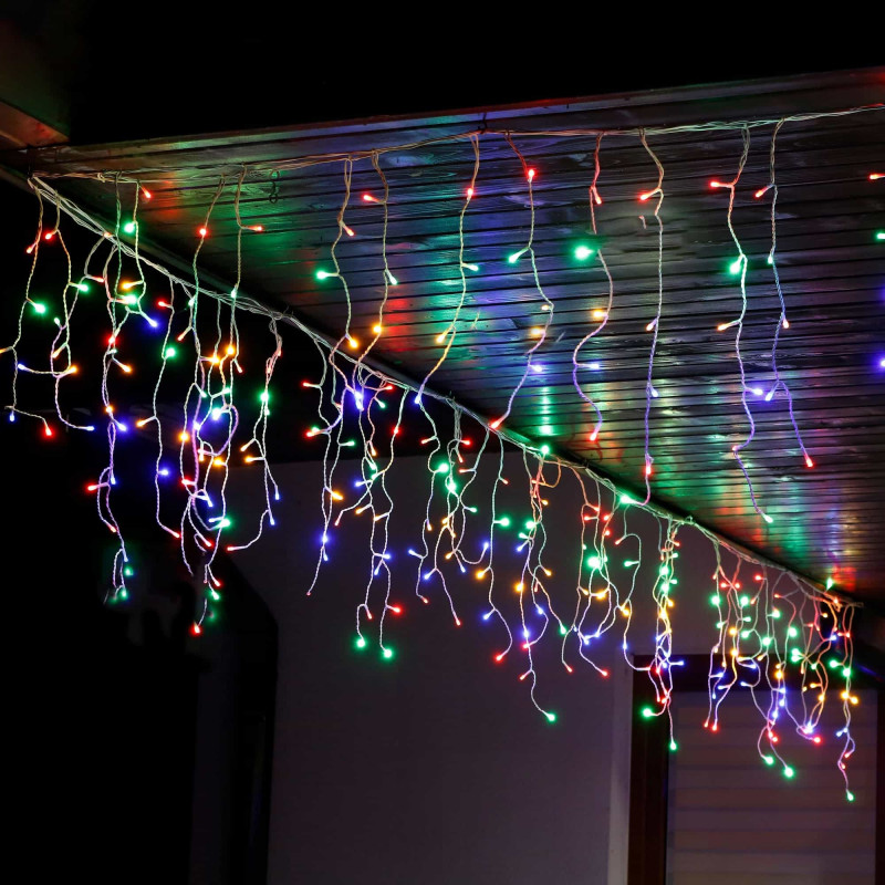 Гирлянда бахрома уличная (наружная) Springos 20 м 500 LED CL503 Mix