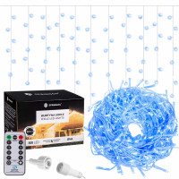 Гірлянда бахрома вулична Springos 20 м 500 LED Pilot Blue