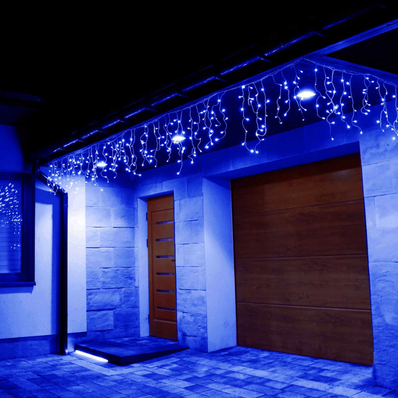 Гирлянда бахрома уличная (наружная) Springos 12 м 300 LED Pilot CL306 Blue