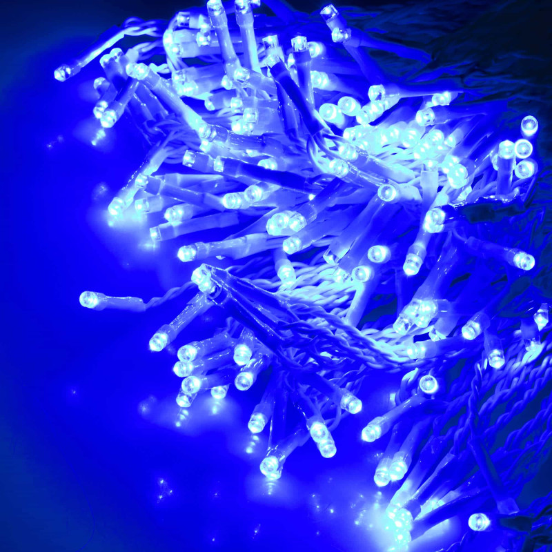 Гирлянда бахрома уличная (наружная) Springos 3 x 3 м 306 LED Pilot CL4002 Blue
