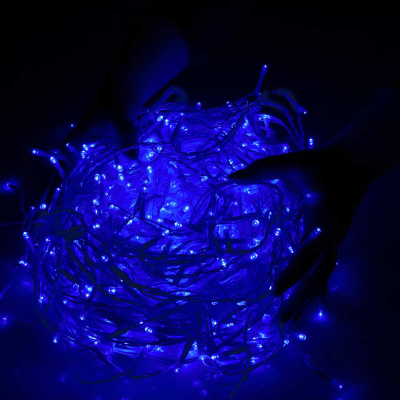 Гирлянда бахрома уличная (наружная) Springos 8 м 200 LED CL0202 Blue