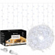 Гірлянда бахрома вулична Springos 12 м 300 LED + Flash Cold White