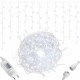 Гірлянда бахрома вулична Springos 12 м 300 LED + Flash Cold White