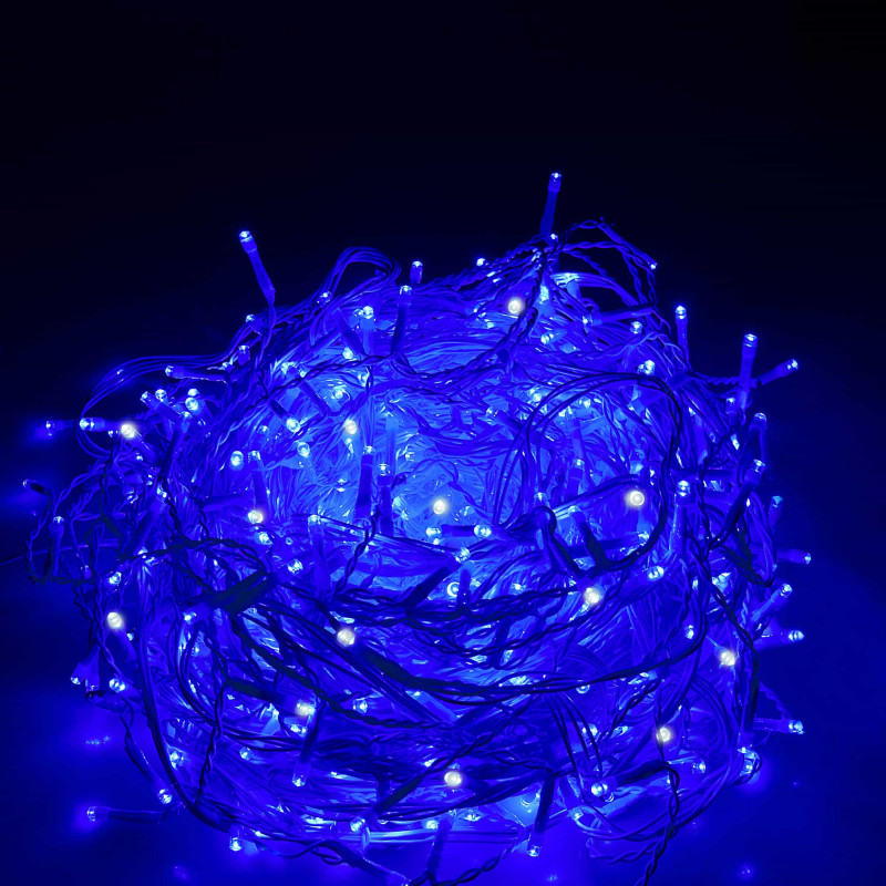 Гирлянда бахрома уличная (наружная) Springos 12 м 300 LED + Flash CL0318 Blue