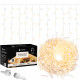 Гирлянда бахрома уличная (наружная) Springos 20 м 500 LED + Flash CL0517 Warm White