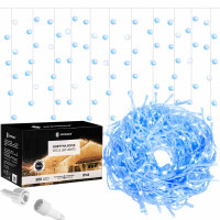 Гірлянда бахрома вулична Springos 20 м 500 LED + Flash Blue