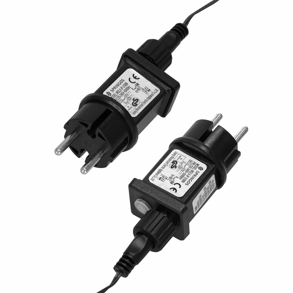 Гірлянда вулична Springos 25 м 500 LED Warm White