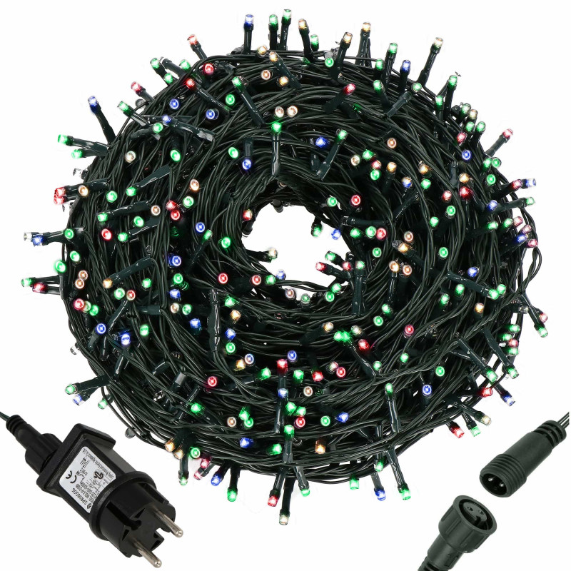 Гирлянда уличная (наружная) Springos 25 м 500 LED CL0522 Mix