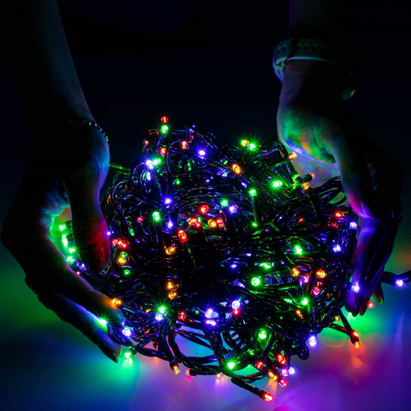 Гирлянда уличная (наружная) Springos 50 м 1000 LED CL1002 Mix