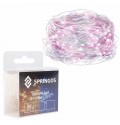 Гирлянда на батарейках Springos 1.9 м 20 LED CL0013 Cold White/Pink