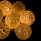 Гирлянда на батарейках Springos Cracked Cotton Balls 2 м 10 LED CL0069 Warm White