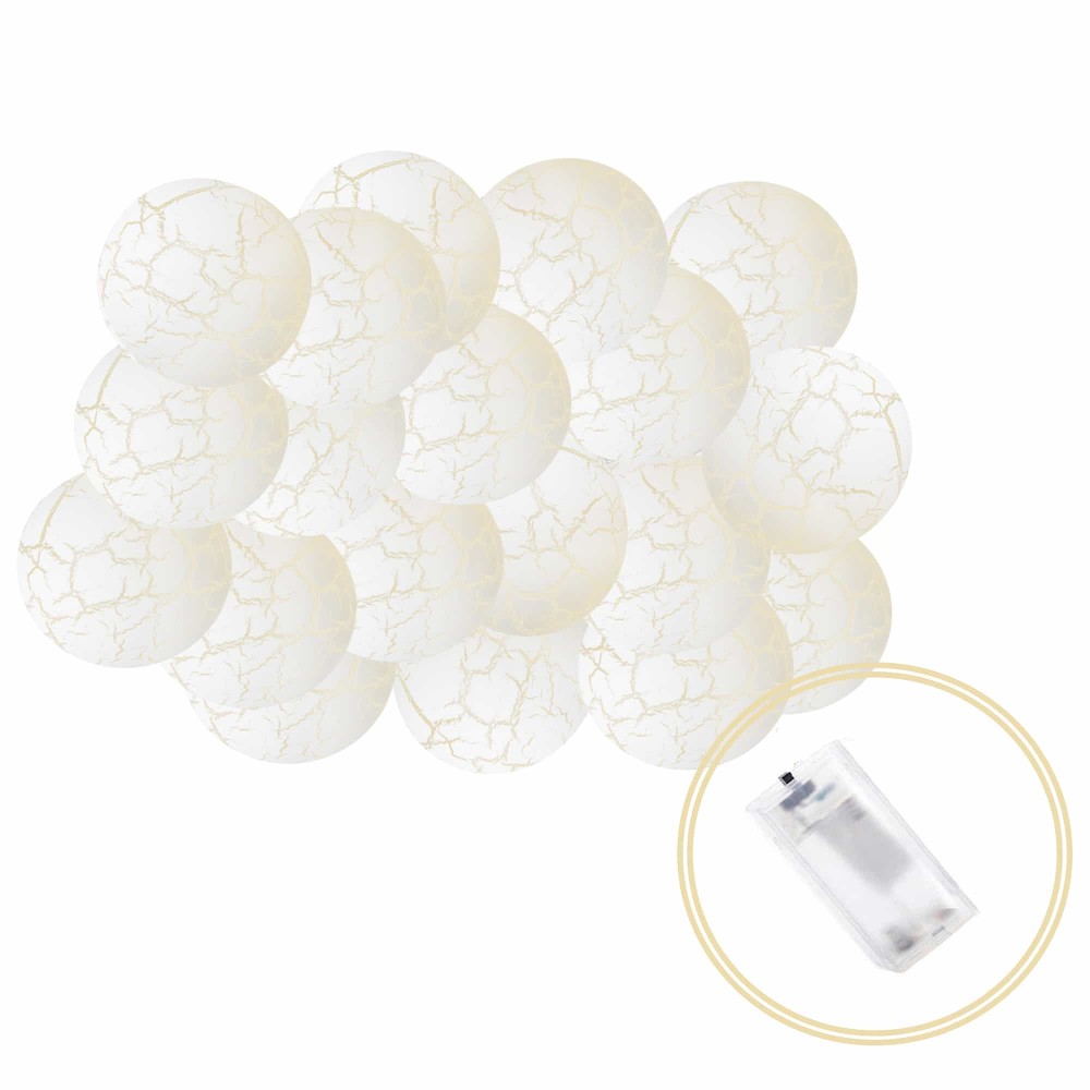 Гирлянда на батарейках Springos Cracked Cotton Balls 2 м 10 LED CL0069 Warm White